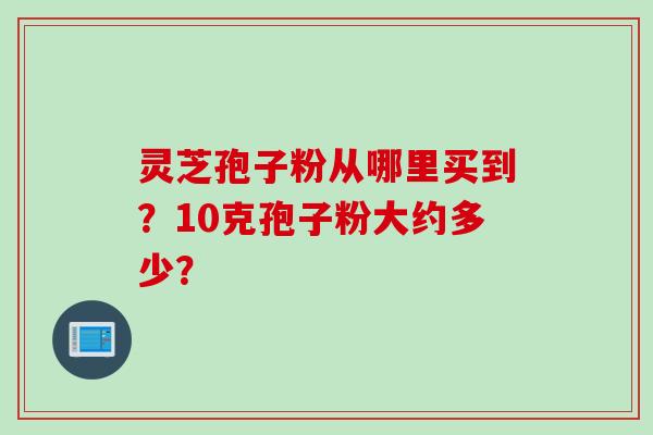 灵芝孢子粉从哪里买到？10克孢子粉大约多少？