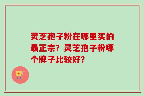 灵芝孢子粉在哪里买的最正宗？灵芝孢子粉哪个牌子比较好？