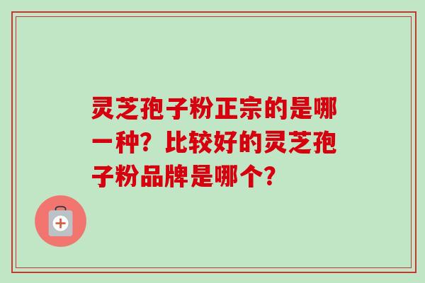 灵芝孢子粉正宗的是哪一种？比较好的灵芝孢子粉品牌是哪个？