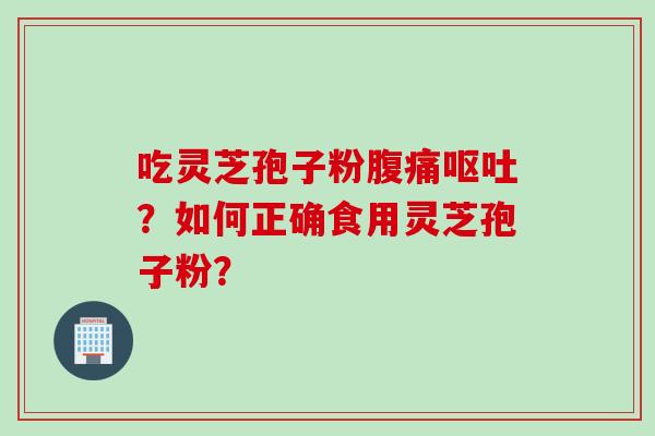 吃灵芝孢子粉腹痛呕吐？如何正确食用灵芝孢子粉？