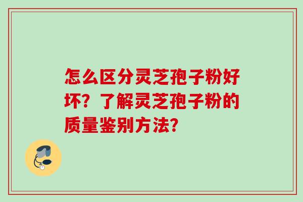 怎么区分灵芝孢子粉好坏？了解灵芝孢子粉的质量鉴别方法？