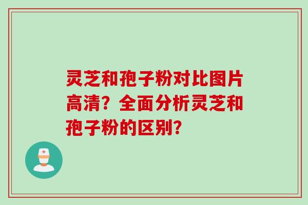 灵芝和孢子粉对比图片高清?全面分析灵芝和孢子粉的区别? 灵芝和孢子粉对比图片高清?全面分析灵芝和孢子粉的区别?