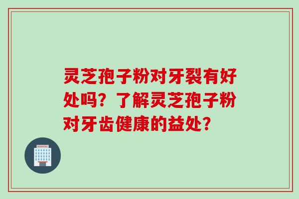 灵芝孢子粉对牙裂有好处吗？了解灵芝孢子粉对牙齿健康的益处？