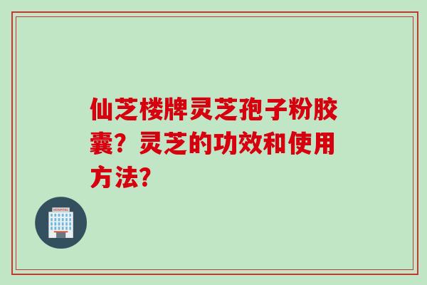 仙芝楼牌灵芝孢子粉胶囊？灵芝的功效和使用方法？