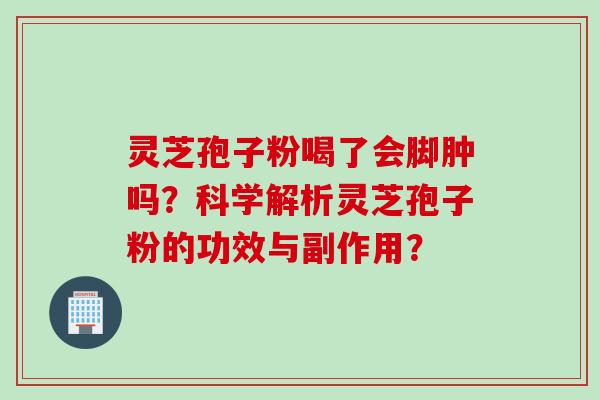 灵芝孢子粉喝了会脚肿吗？科学解析灵芝孢子粉的功效与副作用？