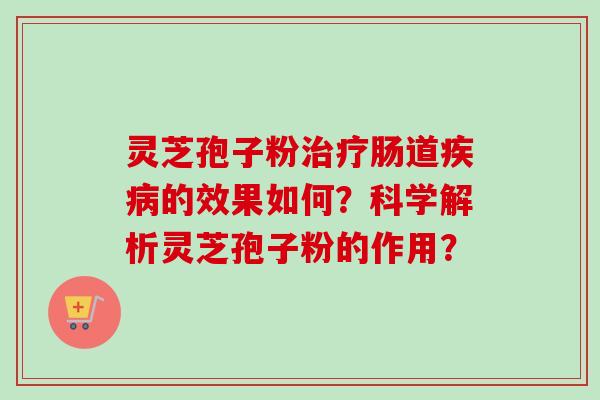 灵芝孢子粉肠道的效果如何？科学解析灵芝孢子粉的作用？
