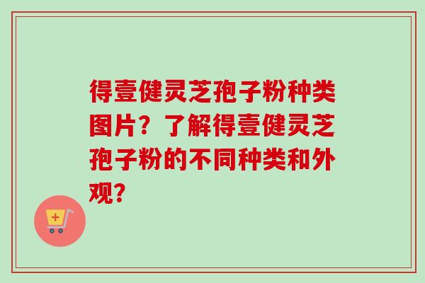 得壹健灵芝孢子粉种类图片？了解得壹健灵芝孢子粉的不同种类和外观？