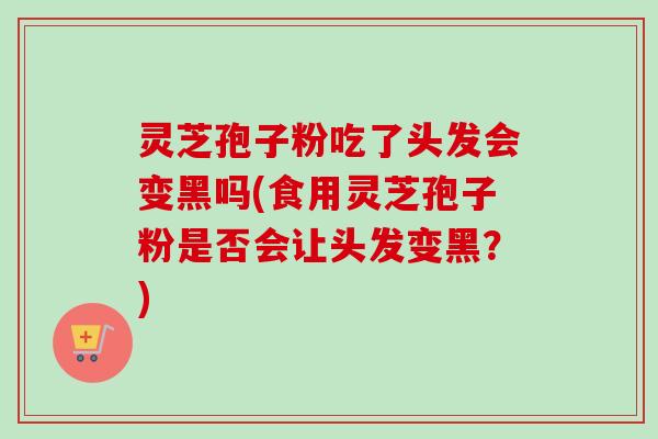 灵芝孢子粉吃了头发会变黑吗(食用灵芝孢子粉是否会让头发变黑？)