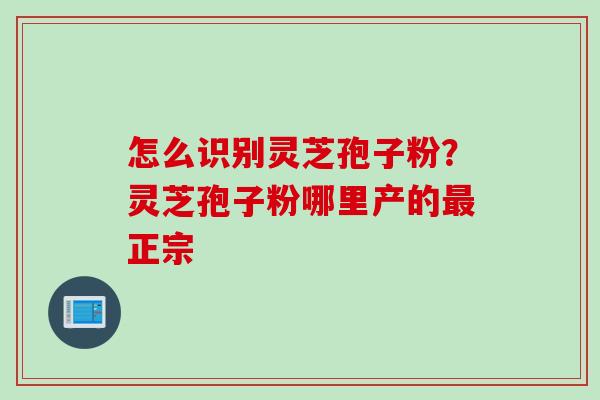 怎么识别灵芝孢子粉？灵芝孢子粉哪里产的最正宗