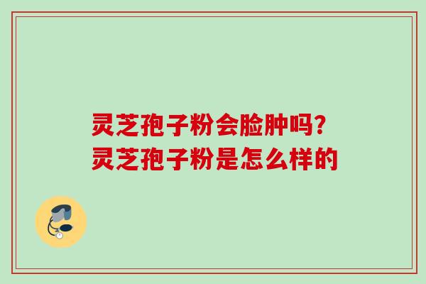 灵芝孢子粉会脸肿吗？灵芝孢子粉是怎么样的