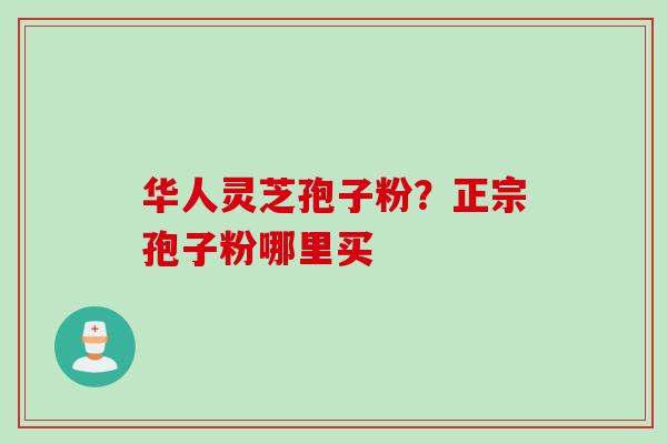 华人灵芝孢子粉？正宗孢子粉哪里买