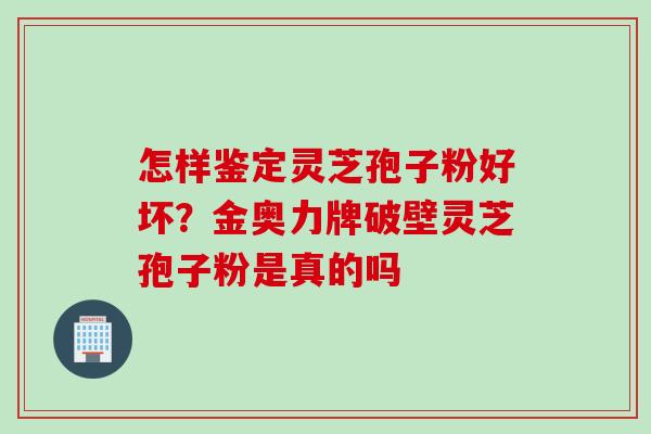 怎样鉴定灵芝孢子粉好坏？金奥力牌破壁灵芝孢子粉是真的吗