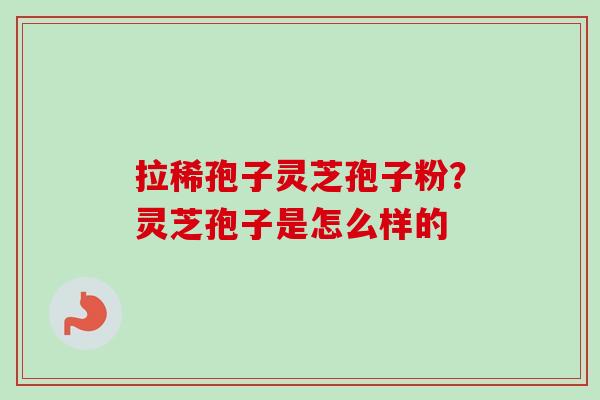 拉稀孢子灵芝孢子粉？灵芝孢子是怎么样的