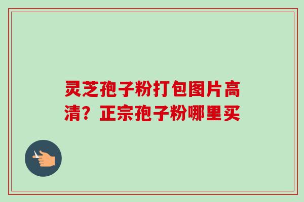 灵芝孢子粉打包图片高清？正宗孢子粉哪里买