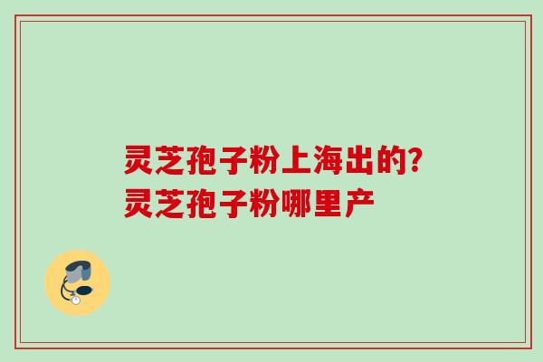 灵芝孢子粉上海出的？灵芝孢子粉哪里产
