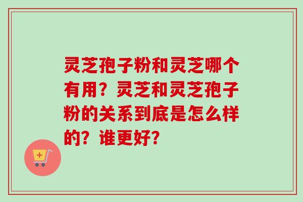 灵芝孢子粉和灵芝哪个有用？灵芝和灵芝孢子粉的关系到底是怎么样的？谁更好？