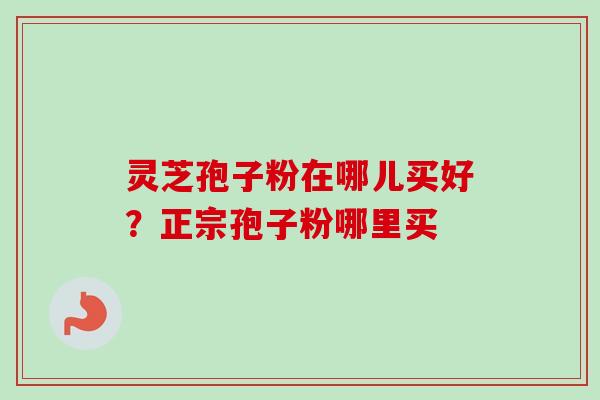 灵芝孢子粉在哪儿买好？正宗孢子粉哪里买