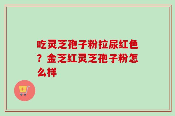 吃灵芝孢子粉拉尿红色？金芝红灵芝孢子粉怎么样