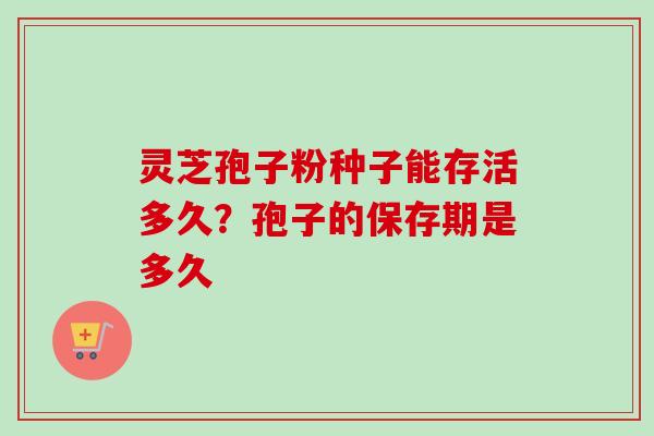 灵芝孢子粉种子能存活多久？孢子的保存期是多久