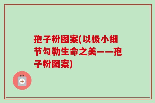 孢子粉图案(以极小细节勾勒生命之美——孢子粉图案) 孢子粉图案(以极小细节勾勒生命之美——孢子粉图案)