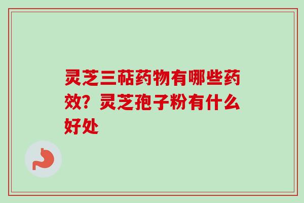 灵芝三萜药物有哪些药效？灵芝孢子粉有什么好处