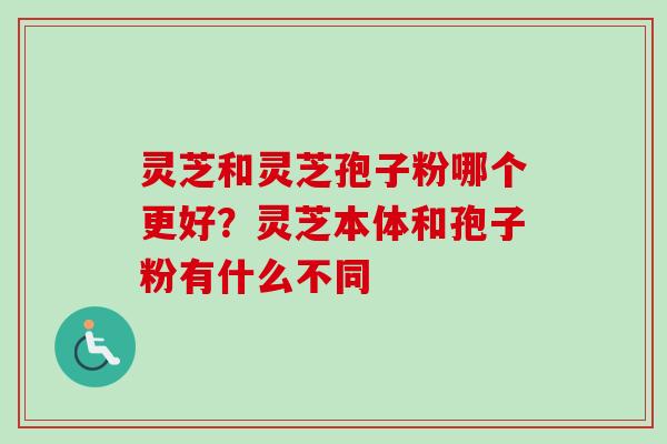 灵芝和灵芝孢子粉哪个更好？灵芝本体和孢子粉有什么不同