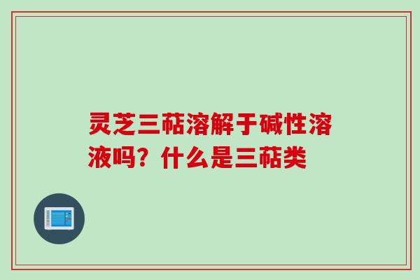 灵芝三萜溶解于碱性溶液吗？什么是三萜类