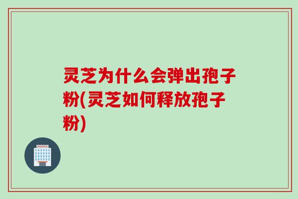 灵芝为什么会弹出孢子粉(灵芝如何释放孢子粉)