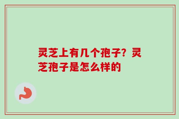 灵芝上有几个孢子？灵芝孢子是怎么样的