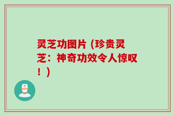 灵芝功图片 (珍贵灵芝:神奇功效令人惊叹!) 灵芝功图片 (珍贵灵芝:神奇功效令人惊叹!)