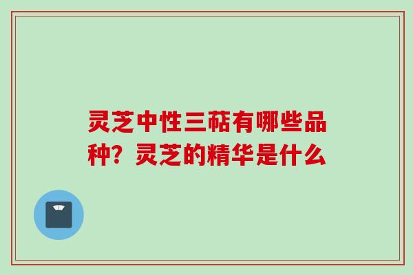 灵芝中性三萜有哪些品种？灵芝的精华是什么