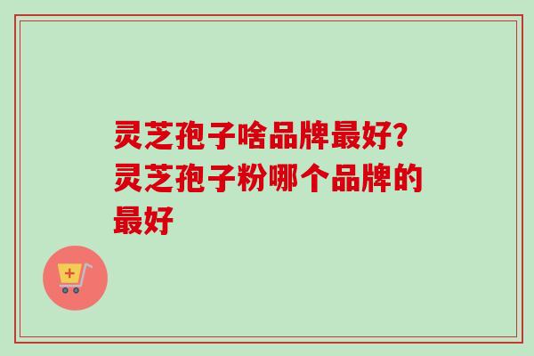 灵芝孢子啥品牌好？灵芝孢子粉哪个品牌的好