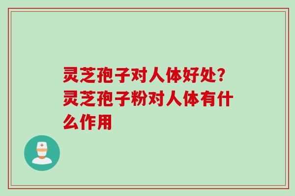 灵芝孢子对人体好处？灵芝孢子粉对人体有什么作用