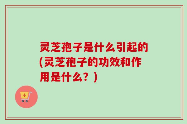 灵芝孢子是什么引起的(灵芝孢子的功效和作用是什么？)