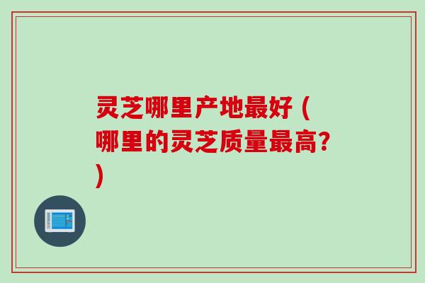 灵芝哪里产地最好 (哪里的灵芝质量最高？)