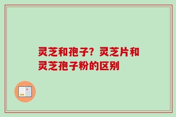 灵芝和孢子？灵芝片和灵芝孢子粉的区别