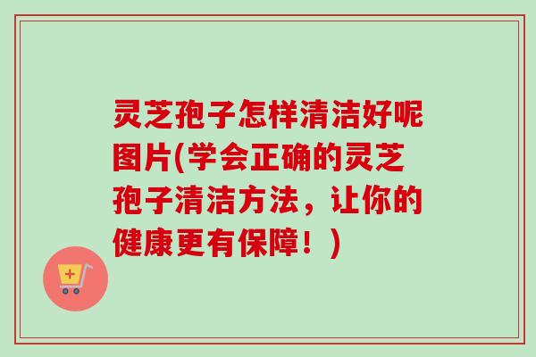灵芝孢子怎样清洁好呢图片(学会正确的灵芝孢子清洁方法，让你的健康更有保障！)