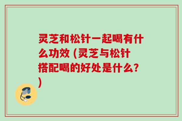 灵芝和松针一起喝有什么功效 (灵芝与松针搭配喝的好处是什么？)