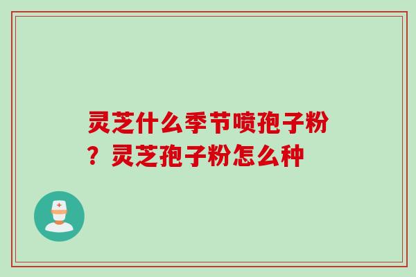 灵芝什么季节喷孢子粉？灵芝孢子粉怎么种