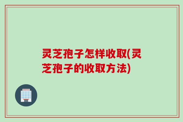 灵芝孢子怎样收取(灵芝孢子的收取方法)