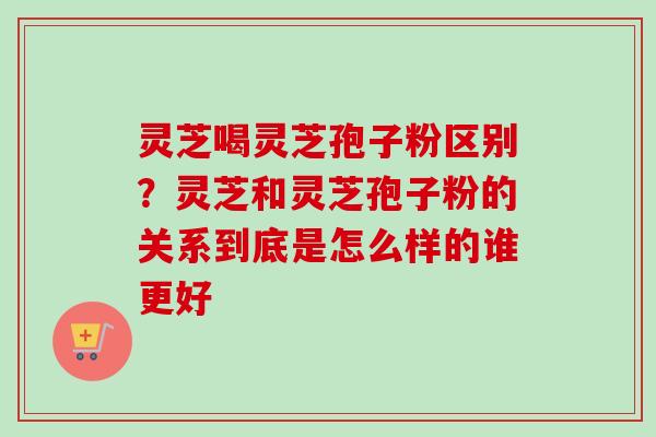 灵芝喝灵芝孢子粉区别？灵芝和灵芝孢子粉的关系到底是怎么样的谁更好