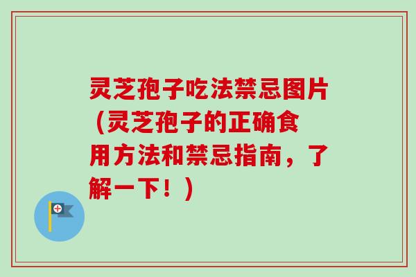 灵芝孢子吃法禁忌图片 (灵芝孢子的正确食用方法和禁忌指南,了解一下!) 灵芝孢子吃法禁忌图片 (灵芝孢子的正确食用方法和禁忌指南,了解一下!)