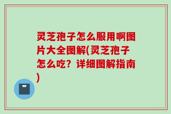 灵芝孢子怎么服用啊图片大全图解(灵芝孢子怎么吃？详细图解指南)