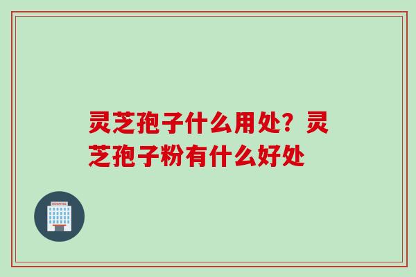 灵芝孢子什么用处？灵芝孢子粉有什么好处