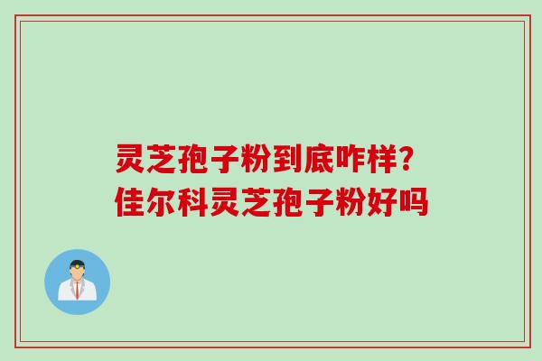灵芝孢子粉到底咋样?佳尔科灵芝孢子粉好吗 灵芝孢子粉到底咋样?佳尔科灵芝孢子粉好吗