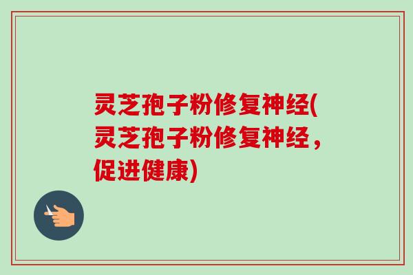 灵芝孢子粉修复神经(灵芝孢子粉修复神经，促进健康)