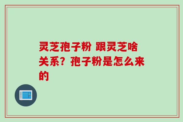 灵芝孢子粉 跟灵芝啥关系?孢子粉是怎么来的 灵芝孢子粉 跟灵芝啥关系?孢子粉是怎么来的