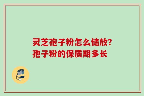 灵芝孢子粉怎么储放？孢子粉的保质期多长