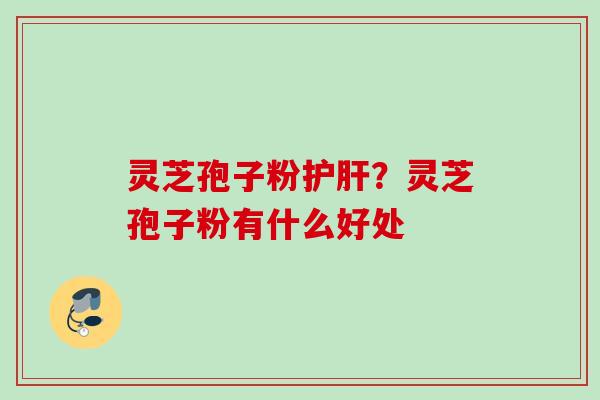 灵芝孢子粉护肝？灵芝孢子粉有什么好处