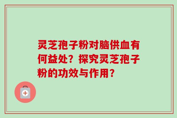 灵芝孢子粉对脑供有何益处?探究灵芝孢子粉的功效与作用? 灵芝孢子粉对脑供有何益处?探究灵芝孢子粉的功效与作用?